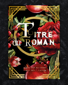 premade couverture prefabriquee couverture fleurie avec frame dorure et cercle dore au centre