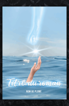 premade cover couverture prefabriquee avec main tendue hors de l eau et main brillante angelique