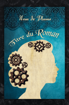 couverture cover premade prefabriquee femme steampunk engrenage victorien