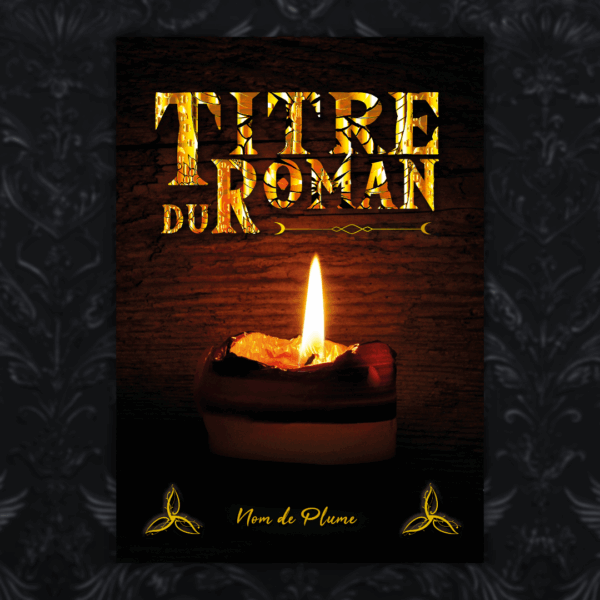 premade cover couverture prefabriquee magie lumiere bougie sorcier sorciere magicien