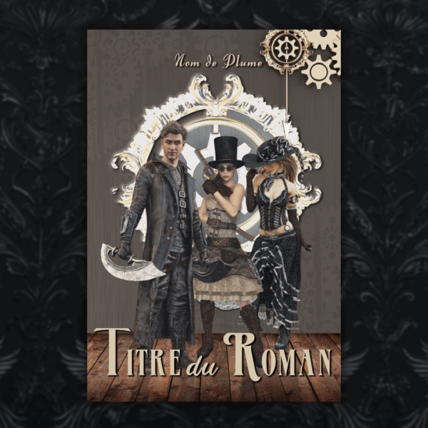 couverture preamde préfabriquee cover abordable pas chere steampunk victorien team engrenange
