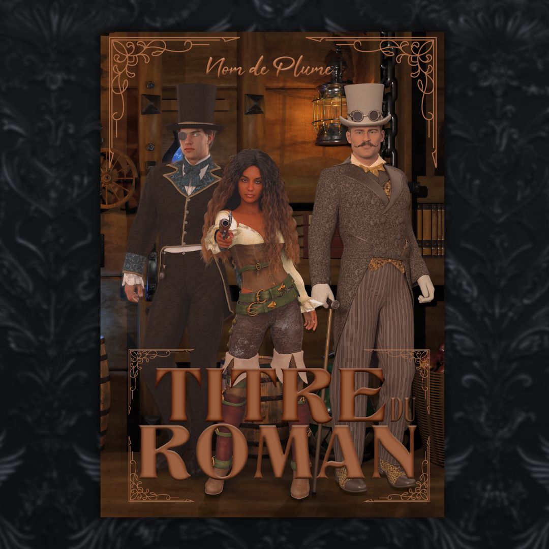 couverture prefabriquee premade pas chere accessible raisonnable steampunk cover