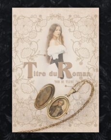 cover couverture premade prefabriquee romance historique ancien femme victorienne epoque robe medaillon ouvert portrait