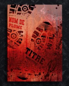 Cover couverture premade prefabriquee thriller polar pied sang danger enquete